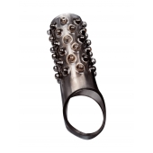 Дымчатая насадка на пенис с выпуклостями - 12 см. - Sex Expert - в Брянске купить с доставкой