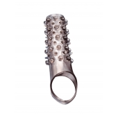 Дымчатая насадка на пенис с шипами и выпуклостями - 12 см. - Sex Expert - в Брянске купить с доставкой