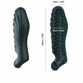 Серая силиконовая насадка на пенис с подхватом Manwan Ryzer - Manwan - в Брянске купить с доставкой