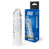 Прозрачная закрытая насадка на пенис - 17 см. - Sex Expert - в Брянске купить с доставкой