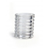 Прозрачная сквозная насадка на пенис с ребрышками - Sex Expert - в Брянске купить с доставкой