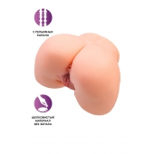 Телесный мастурбатор в форме попки с 2 любовными входами - No Name - в Брянске купить с доставкой