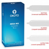 Презервативы OKOTO Mega Mix - 18 шт. - Sitabella - купить с доставкой в Брянске