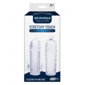 Набор из 2 прозрачных насадок на член Seductive Tickler Sleeves Set - NMC - в Брянске купить с доставкой