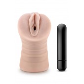 Телесный мастурбатор-вагина Ayumi с вибрацией - Blush Novelties - в Брянске купить с доставкой
