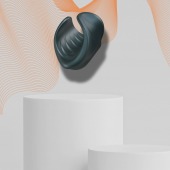 Серый сквозной мастурбатор с вибрацией Manwan Starter - Manwan - в Брянске купить с доставкой