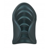 Серый сквозной мастурбатор с вибрацией Manwan Starter - Manwan - в Брянске купить с доставкой