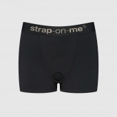 Черные трусики-боксеры для фиксации насадок Strap-on-me Harness Lingerie Allure - size XL - Strap-on-me - купить с доставкой в Брянске