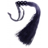 Черная силиконовая плетка - 25,4 см. - Boys of Toys - купить с доставкой в Брянске