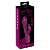 Фиолетовый вибратор 3 Function Vibrator с вращением бусин - 23 см. - Orion