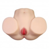 Телесный мастурбатор с 2 любовными отверстиями Olivia - Baile - в Брянске купить с доставкой