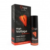 Жидкий вибратор Orgie High Voltage Strawberry - 15 мл. - ORGIE - купить с доставкой в Брянске