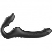 Черный безремневой страпон с 3 моторами - Ibiza - купить с доставкой в Брянске