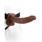 Полый мужской фаллопротез Hollow Strap-On with Balls - 24 см. - Pipedream - купить с доставкой в Брянске
