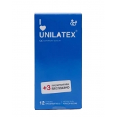 Классические презервативы Unilatex Natural Plain - 12 шт. + 3 шт. в подарок - Unilatex - купить с доставкой в Брянске