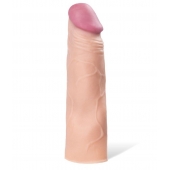 Реалистичная насадка с ярко выраженной головкой - 16,5 см. - A-toys - в Брянске купить с доставкой Реалистичная насадка с ярко выраженной головкой - 16,5 см. - A-toys - в Брянске купить с доставкой