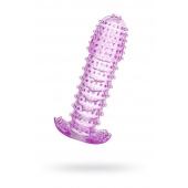 Гелевая фиолетовая насадка с шипами - 12 см. - Toyfa Basic - в Брянске купить с доставкой Гелевая фиолетовая насадка с шипами - 12 см. - Toyfa Basic - в Брянске купить с доставкой