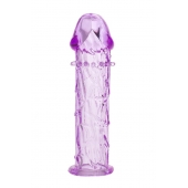 Гладкая фиолетовая насадка с усиками под головкой - 12,5 см. - Toyfa Basic - в Брянске купить с доставкой Гладкая фиолетовая насадка с усиками под головкой - 12,5 см. - Toyfa Basic - в Брянске купить с доставкой