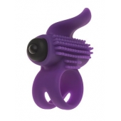 Эрекционное кольцо с подхватом мошонки и стимуляцией клитора Bullet Lastic Ring - Adrien Lastic - в Брянске купить с доставкой