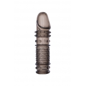 Дымчатая закрытая насадка ToyFa XLover с чешуйками и пупырышками - 13,5 см. - ToyFa - в Брянске купить с доставкой