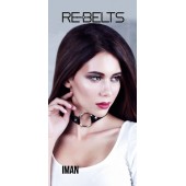 Чёрный чокер-кляп Iman Black - Rebelts - купить с доставкой в Брянске