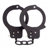 Чёрные наручники из листового металла BONDX METAL CUFFS BLACK - Dream Toys - купить с доставкой в Брянске