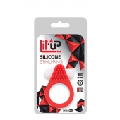 Красное эрекционное кольцо LIT-UP SILICONE STIMU RING 1 RED - Dream Toys - в Брянске купить с доставкой