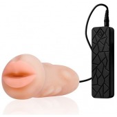 Мастурбатор-ротик с вибрацией REALSTUFF VIBRATING MASTURBATOR MOUTH - Dream Toys - в Брянске купить с доставкой