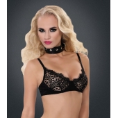 Полиуретановый ошейник с пуклями и D-кольцами Collar with Studs - Blush Novelties - купить с доставкой в Брянске
