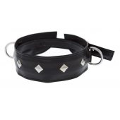 Полиуретановый ошейник с пуклями и D-кольцами Collar with Studs - Blush Novelties - купить с доставкой в Брянске