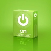 Цветные ароматизированные презервативы ON) Fruit   Color - 3 шт. - ON) - купить с доставкой в Брянске