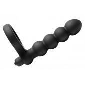 Насадка для двойного проникновения Double Fun Cock Ring with Double Penetration Vibe - XR Brands - в Брянске купить с доставкой