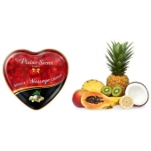 Массажная свеча с ароматом экзотических фруктов Bougie Massage Candle - 35 мл. - Plaisir Secret - купить с доставкой в Брянске