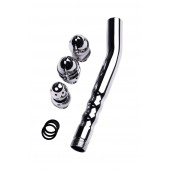 Металлический анальный душ с тремя насадками - ToyFa - купить с доставкой в Брянске