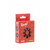 Чёрное эрекционное кольцо Rings Bubbles - Lola Games - в Брянске купить с доставкой