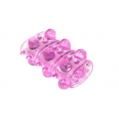 Розовая насадка на пенис Rings Armour - Lola Games - в Брянске купить с доставкой