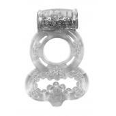 Прозрачное эрекционное кольцо Rings Treadle с подхватом - Lola Games - в Брянске купить с доставкой