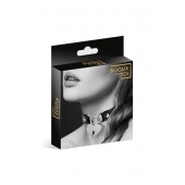 Черный чокер с замком в форме сердца - Bijoux Pour Toi - купить с доставкой в Брянске