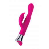 Розовый вибратор с клиторальным стимулятором и гибкой головкой LOLY - 21,6 см. - JOS купить в Брянске с доставкой в Orgasmix.ru Розовый вибратор с клиторальным стимулятором и гибкой головкой LOLY - 21,6 см. - JOS