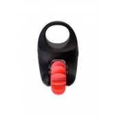 Чёрно-красное эрекционное виброкольцо Erotist - Erotist Adult Toys - в Брянске купить с доставкой