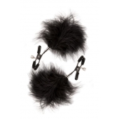 Зажимы для сосков с пухом FEATHERED NIPPLE CLAMPS - Blush Novelties - купить с доставкой в Брянске