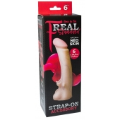 Телесная насадка REAL Standard с усиками на основании - 19 см. - LOVETOY (А-Полимер) - купить с доставкой в Брянске