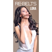Кляп-трензель Lora с металлическими кольцами - Rebelts - купить с доставкой в Брянске