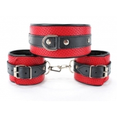 Кожаный БДСМ-набор - БДСМ Арсенал - купить с доставкой в Брянске