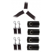 Комплект наручников и поножей LUXURIOUS BED RESTRAINT CUFF SET - Blush Novelties - купить с доставкой в Брянске