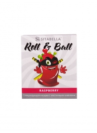 Стимулирующий презерватив-насадка Roll   Ball Raspberry - Sitabella - купить с доставкой в Брянске