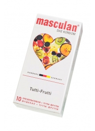 Жёлтые презервативы Masculan Ultra Tutti-Frutti с фруктовым ароматом - 10 шт. - Masculan - купить с доставкой в Брянске