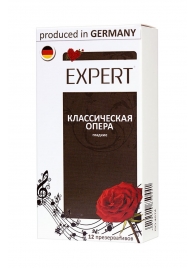 Гладкие презервативы Expert  Классическая опера  - 12 шт. - Expert - купить с доставкой в Брянске