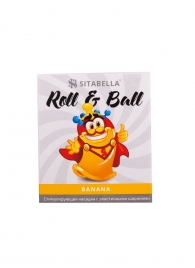 Стимулирующий презерватив-насадка Roll   Ball Banana - Sitabella - купить с доставкой в Брянске