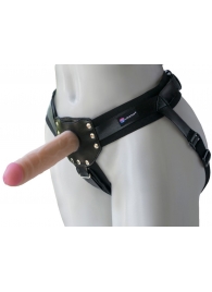 Черный пояс-трусики с двумя насадками  Экзотик-Linda  - 15,5 и 10,5 см. - LOVETOY (А-Полимер) - купить с доставкой в Брянске